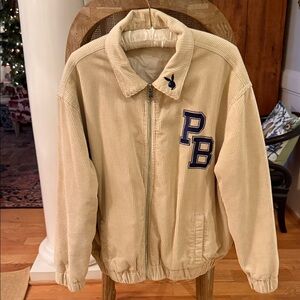 PLAYBOY by Packsun Beige Corduroy Bomber Jacket